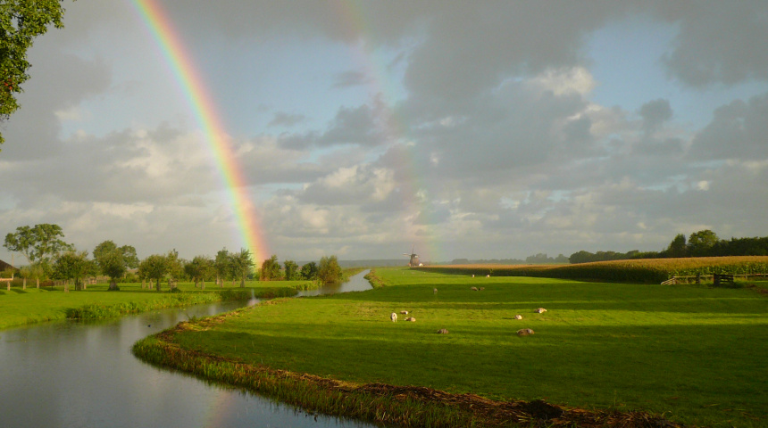 Het authentieke polderlandschap bij Koudekerk