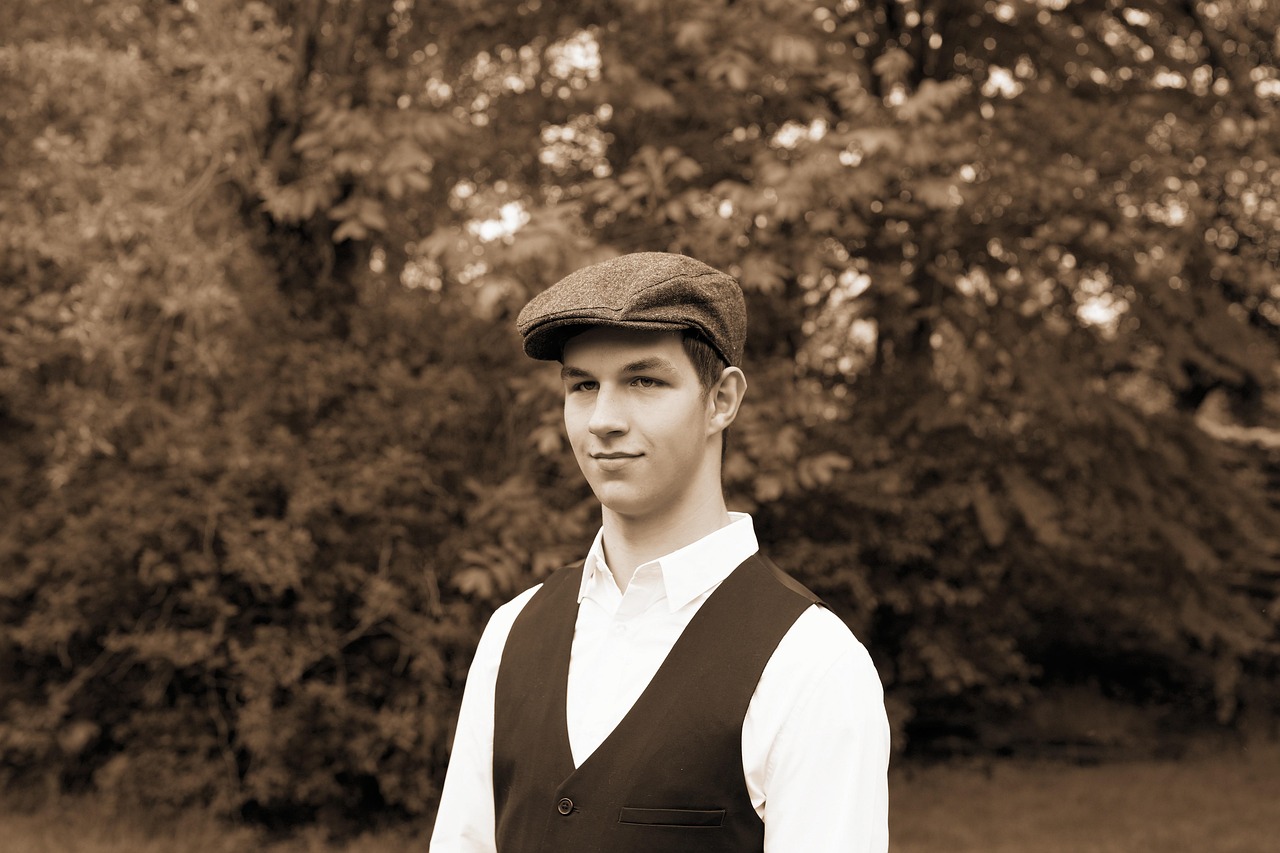 Laat een ouderwets sepia-fotoportret maken