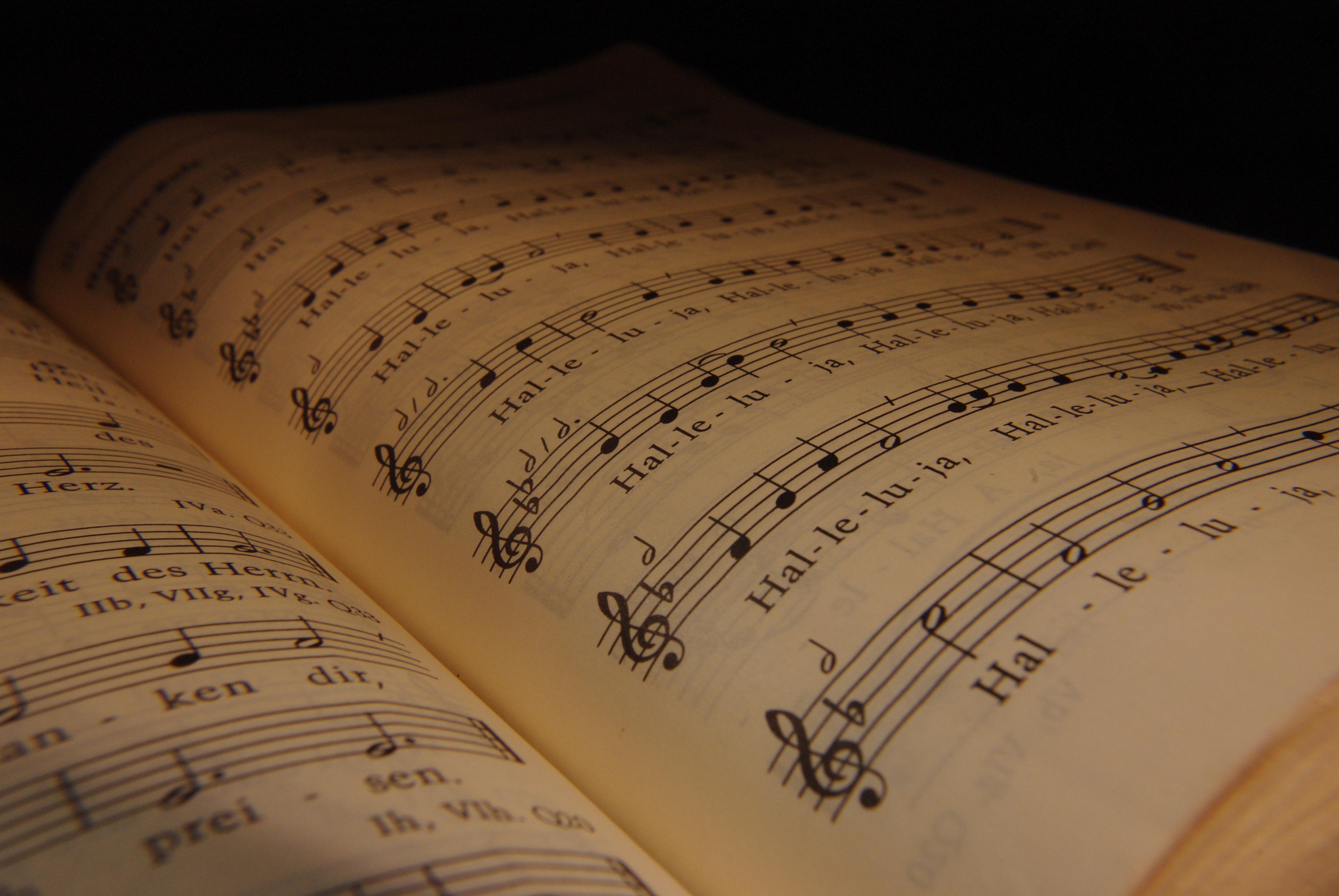 Bladmuziek in boek