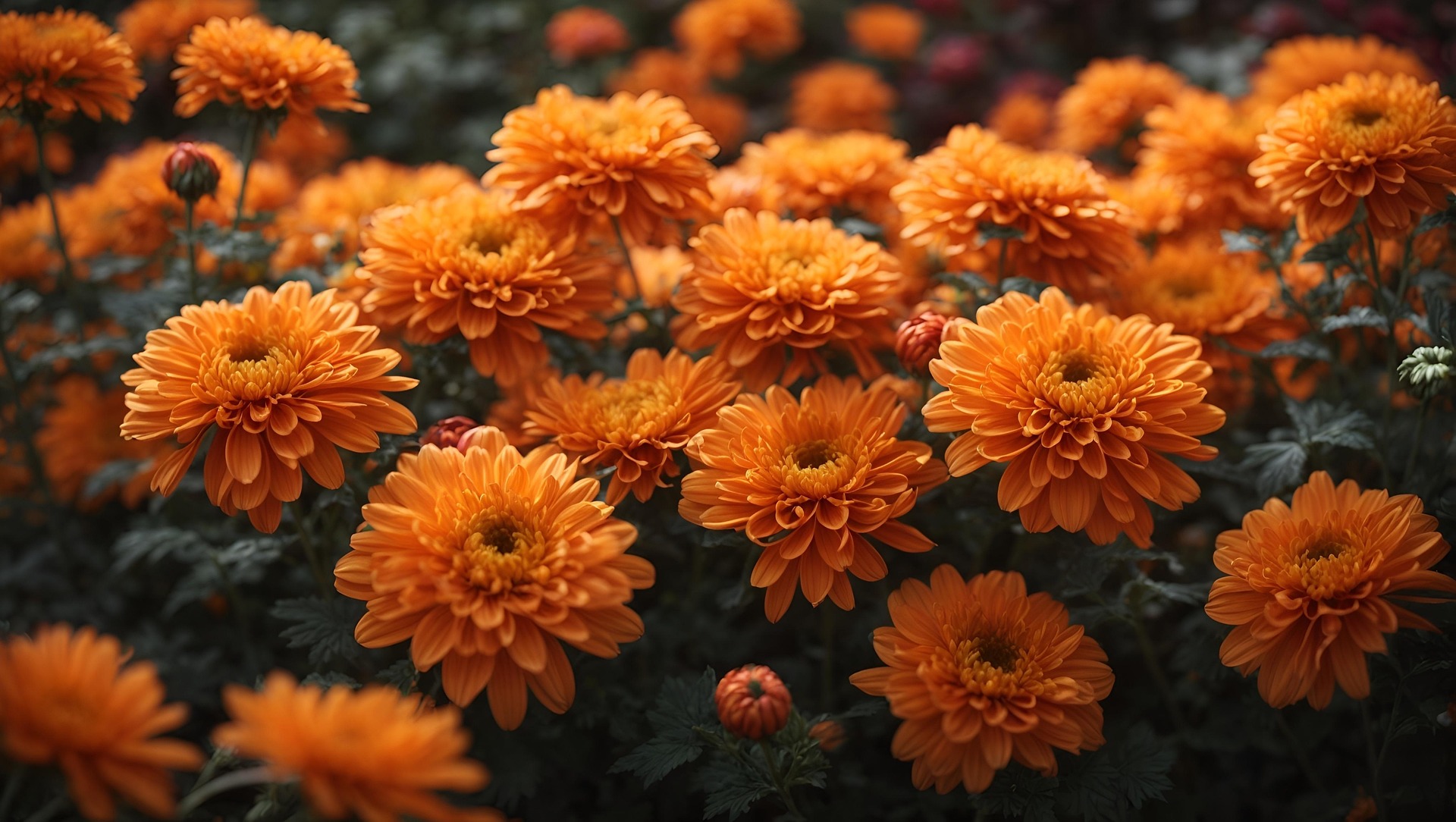chrysanten bronskleur
