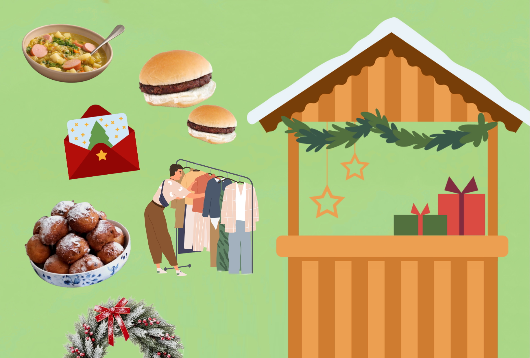 Mini wintermarkt Bunterhoek plaatje