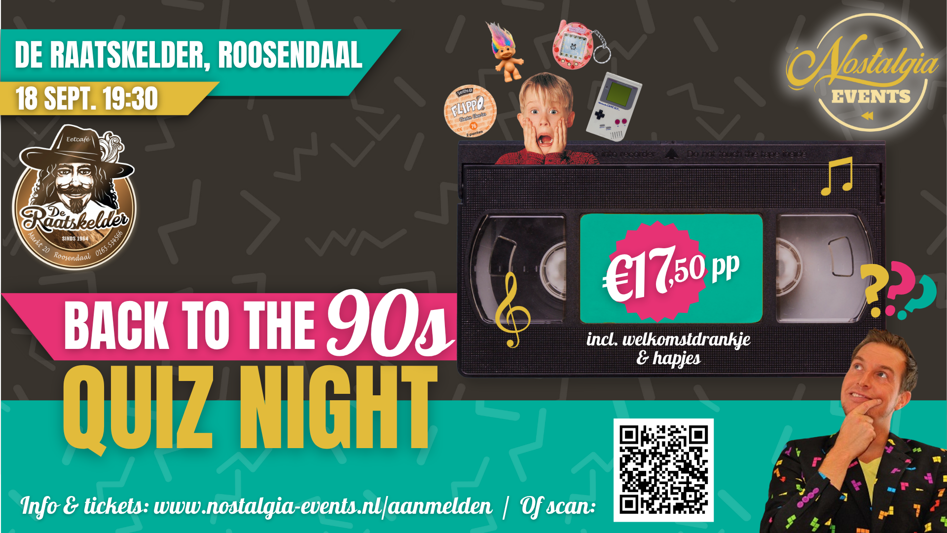 Grote 90s Quiz Avond Roosendaal