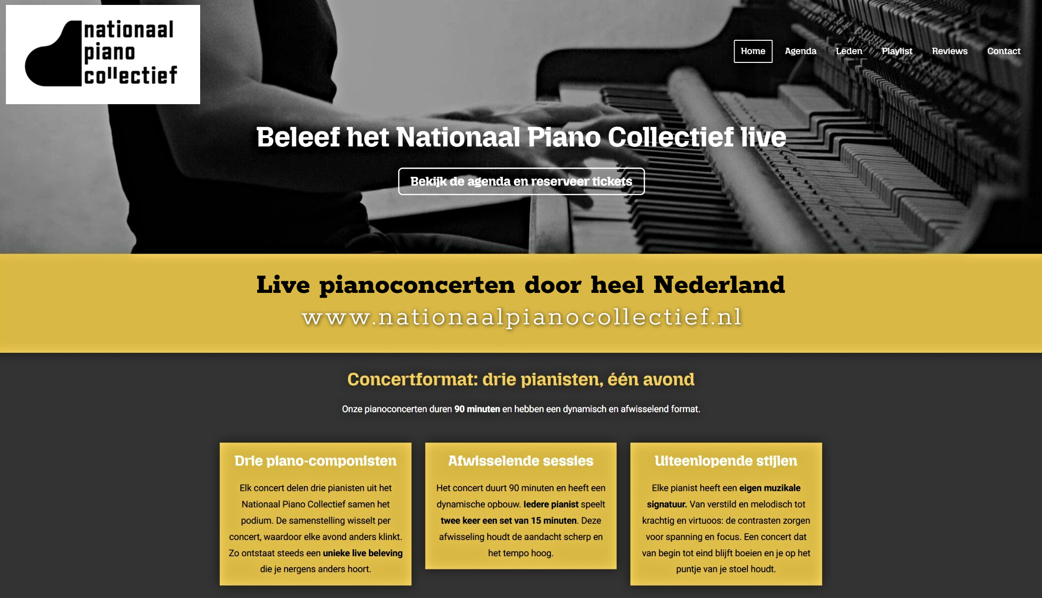 Pianoconcert, Nationaal Piano Collectief: St. Rochuskapel zaterdag 19 september 2026