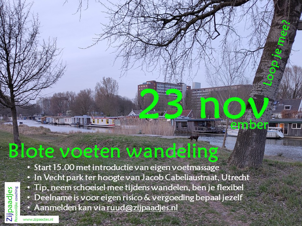 Blote voeten wandeling
