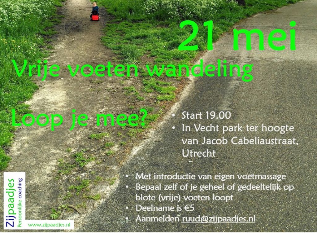 Blote voeten wandeling