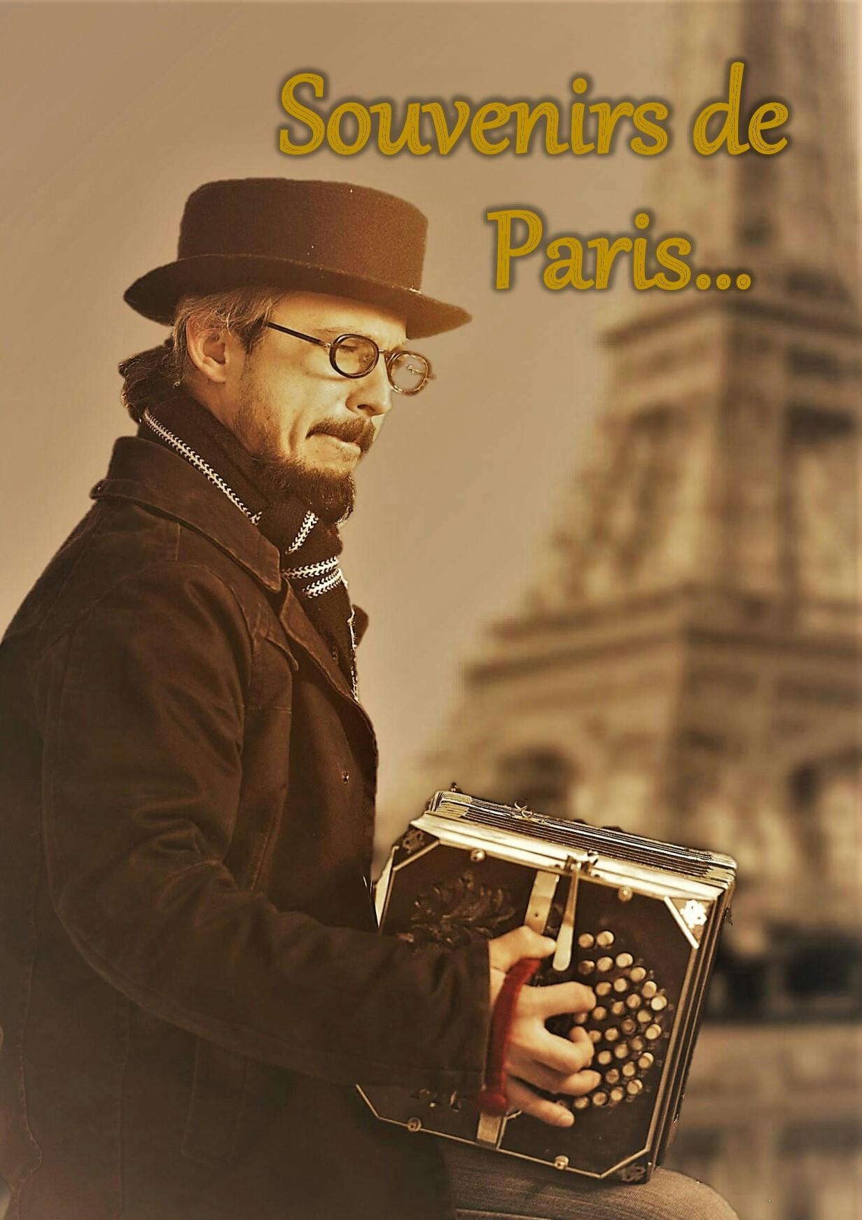 Met accordeonist Toni Pezzanov waant u zich in Parijs...  