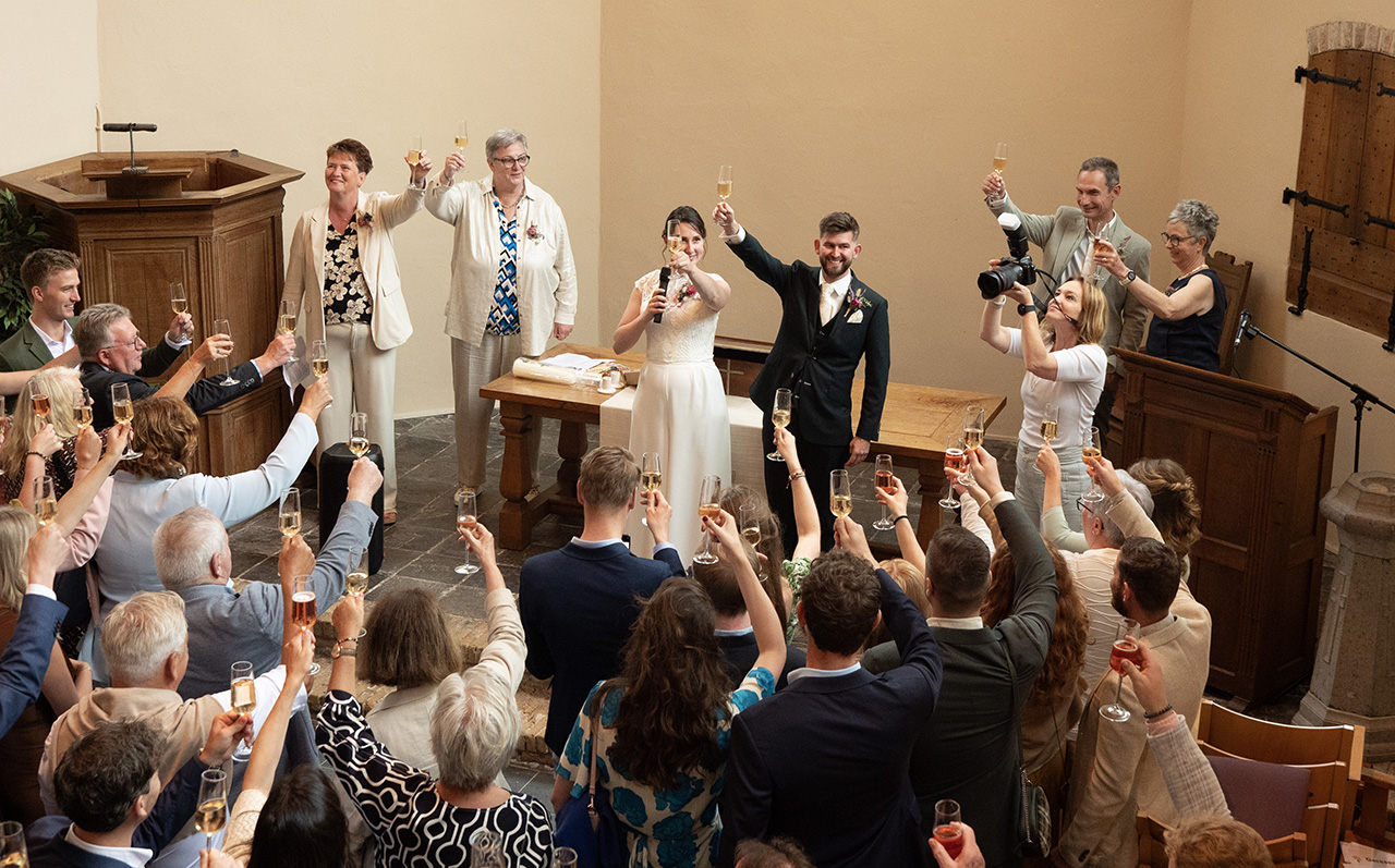 Bruiloft in de Engelse kerk