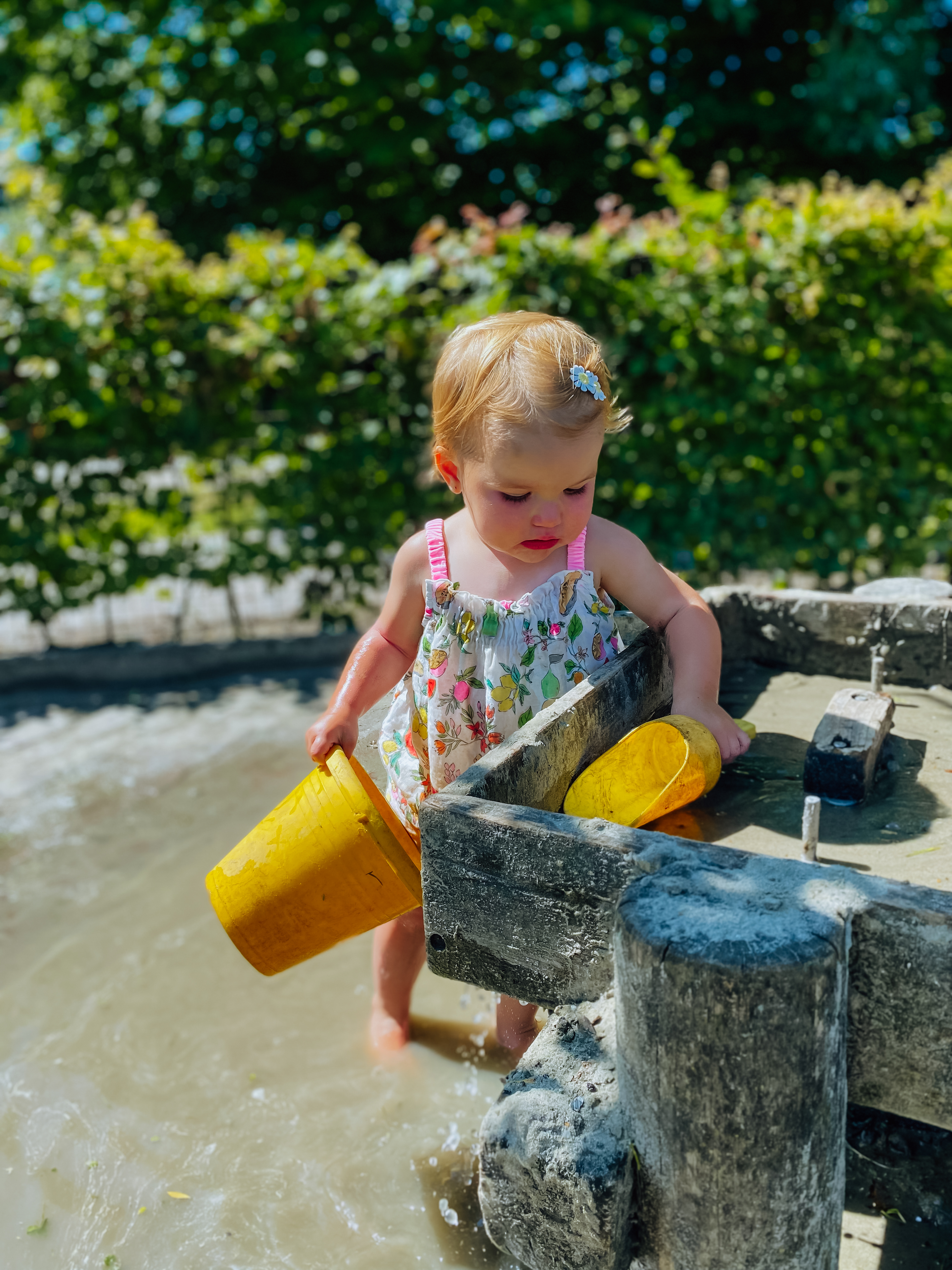 Waterpret in peuterspeeltuin