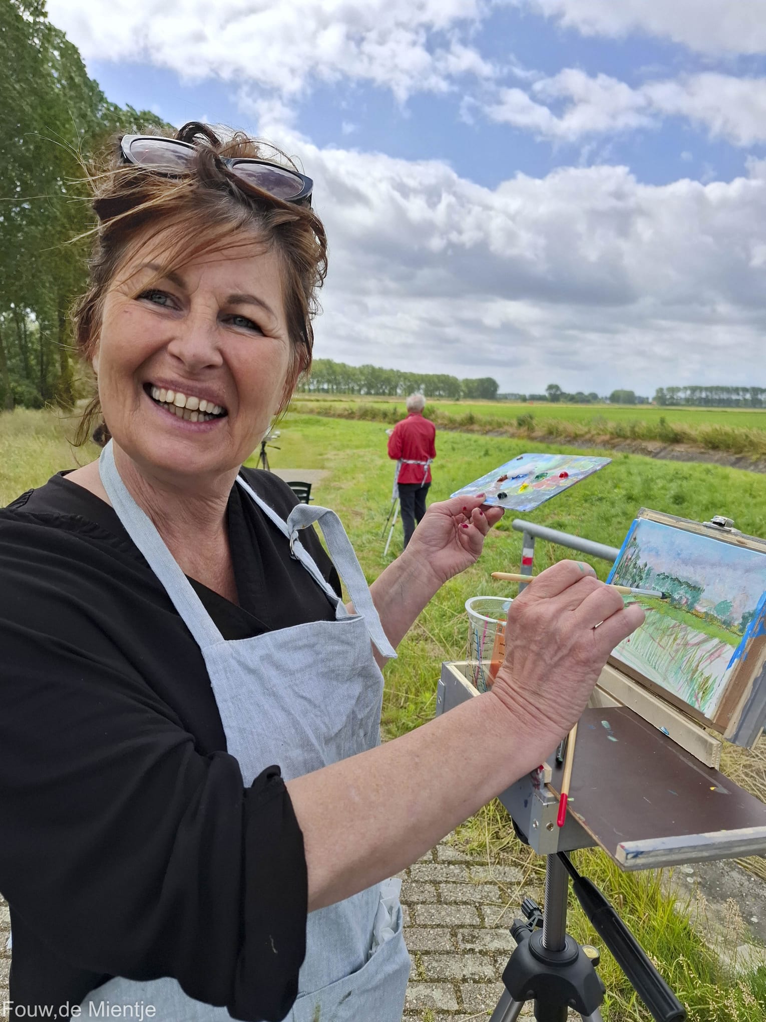 deelneemster tijd plein air sessie