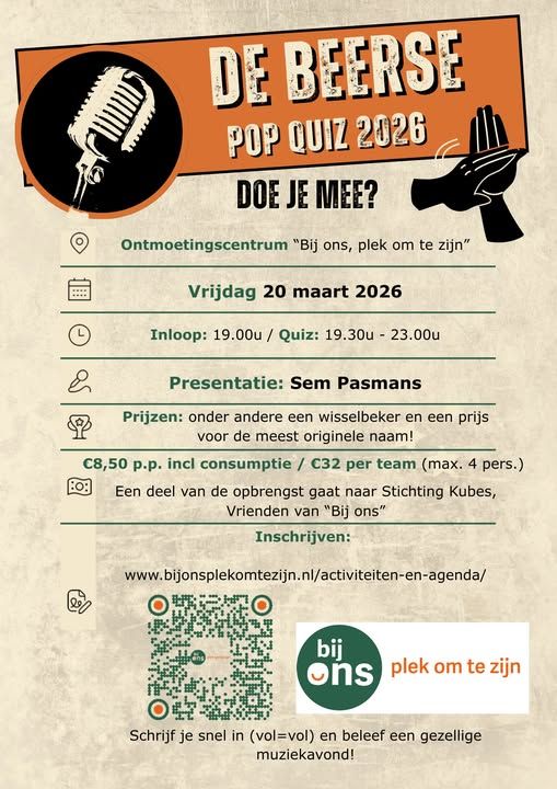 aankondiging beerse pop-quiz