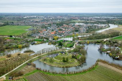 Drone foto van fort bij Asperen