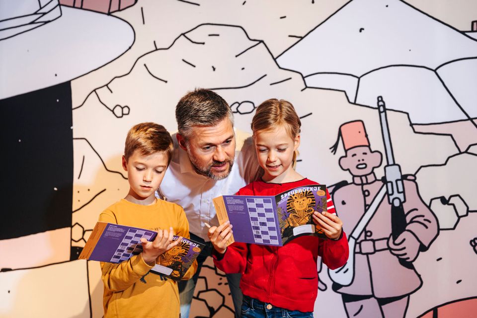 Kinderen in het Rijksmuseum van Oudheden