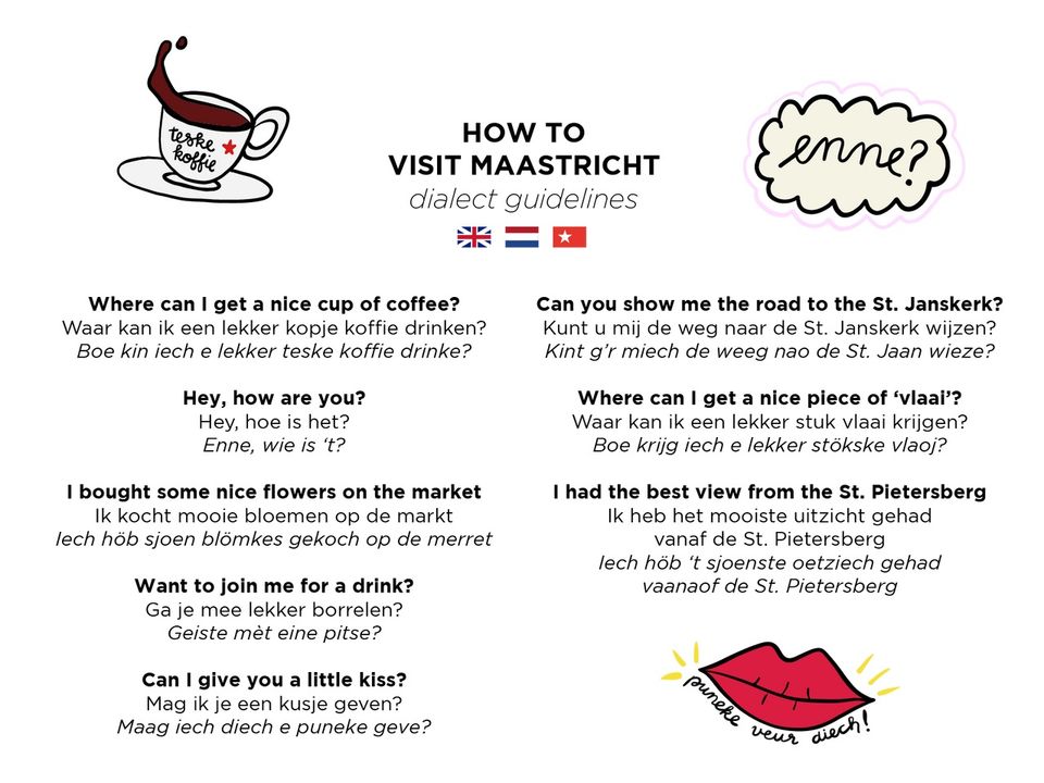 Poster Maastrichts dialect