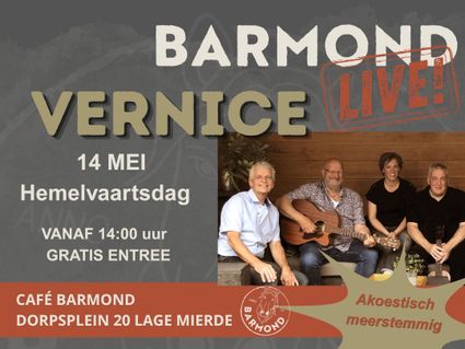 Live optreden van Vernice in Lage Mierde