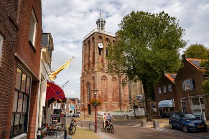 Winkelstraat in Workum.