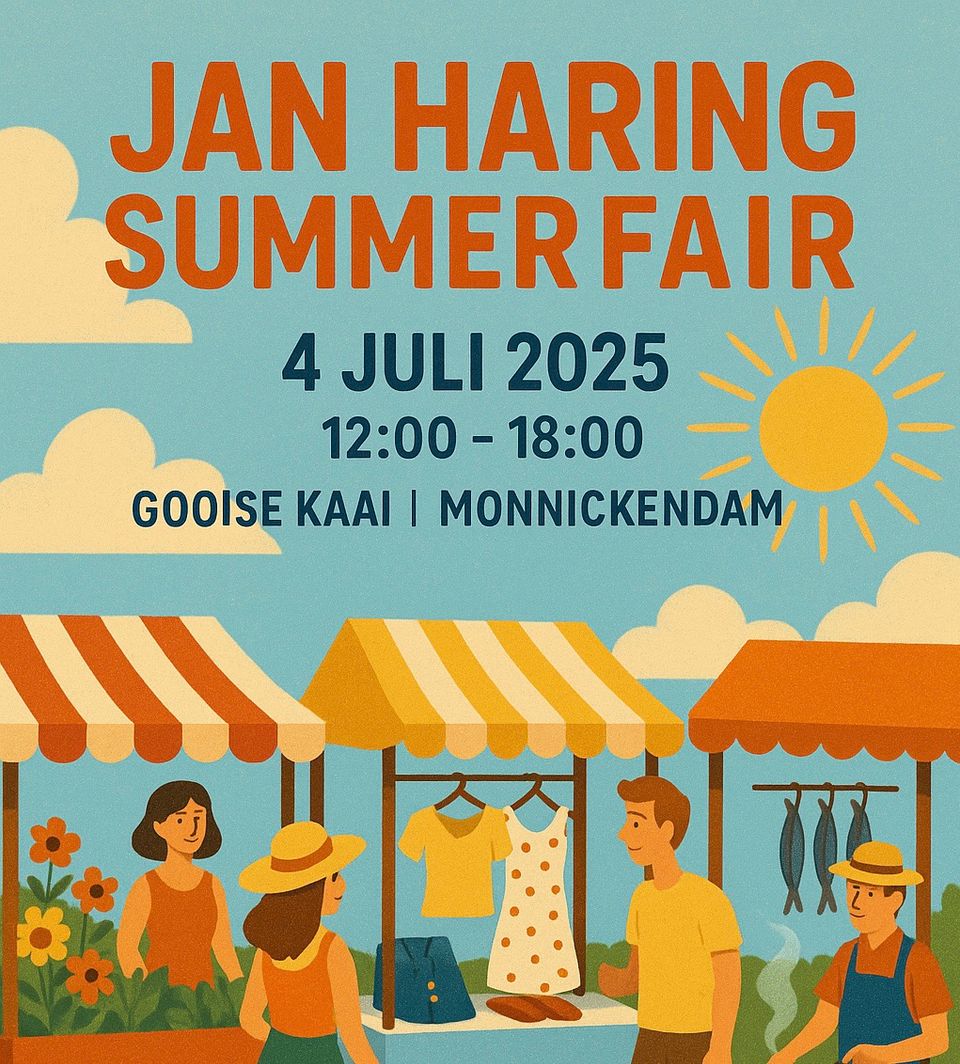 Een poster van de Jan Haring Summerfair