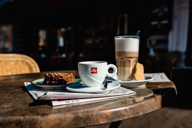 Koffie met gebak