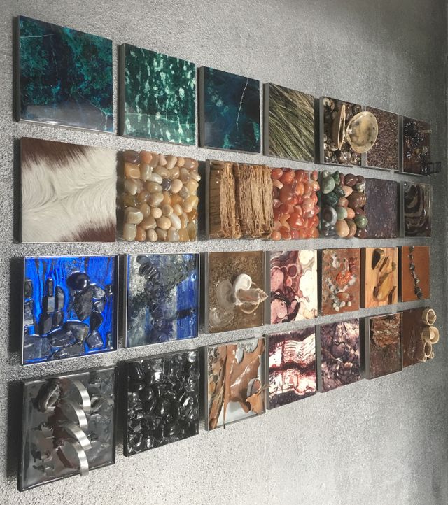 samenstelling op een muur
