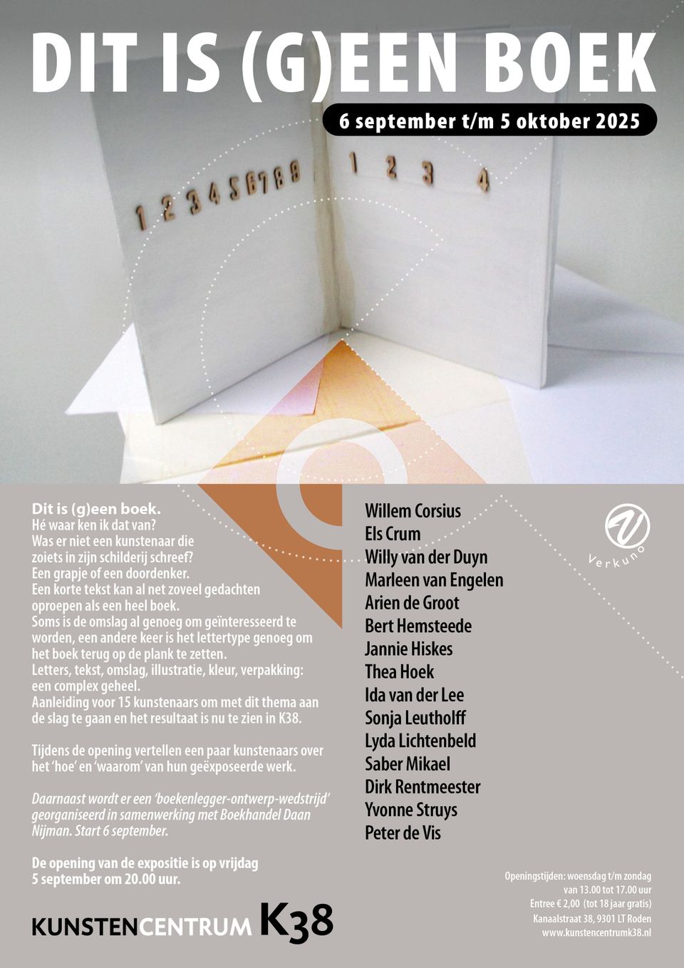 Flyer 'Dit is (g)een boek - voorzijde