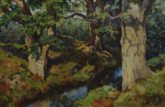 Barend-Ferwerda-Wodanseiken-bij-Wolfheze-olieverf-op-doek-365-x-54-cm-Collectie-Museum-Veluwezoom