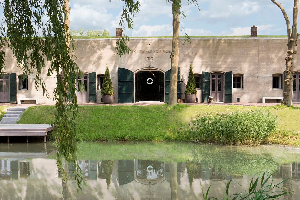 Fort Resort Beemster vooraanzicht van de ingang