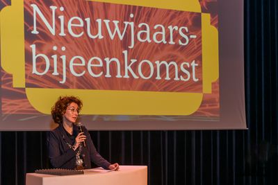 de burgemeester aan het woord