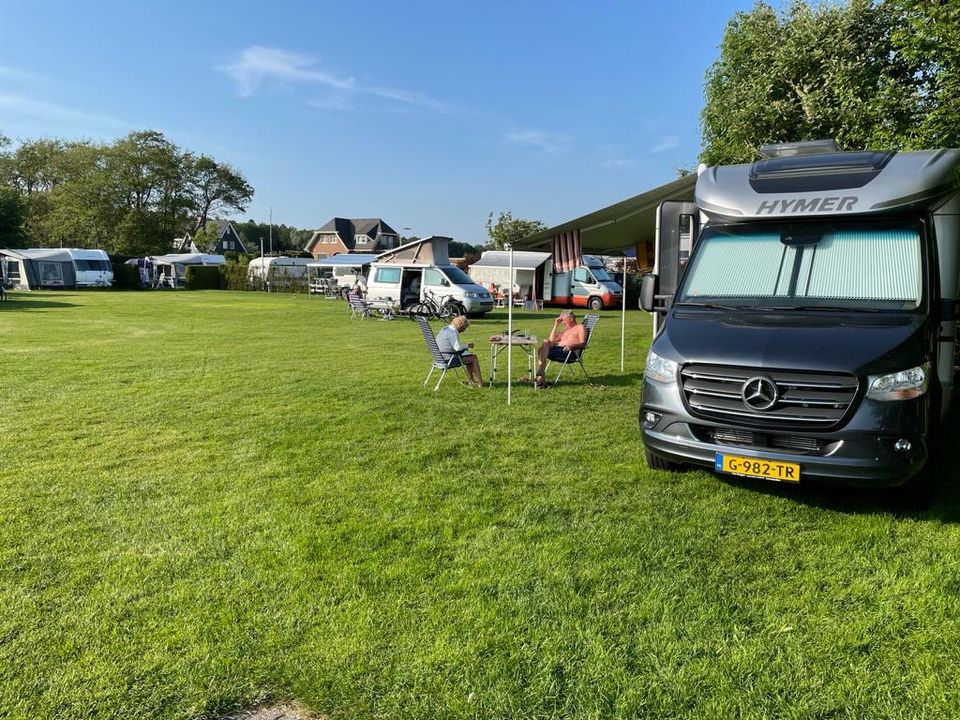 Übersicht der Stellplätze auf dem Camping De Wulp in Noordwijk