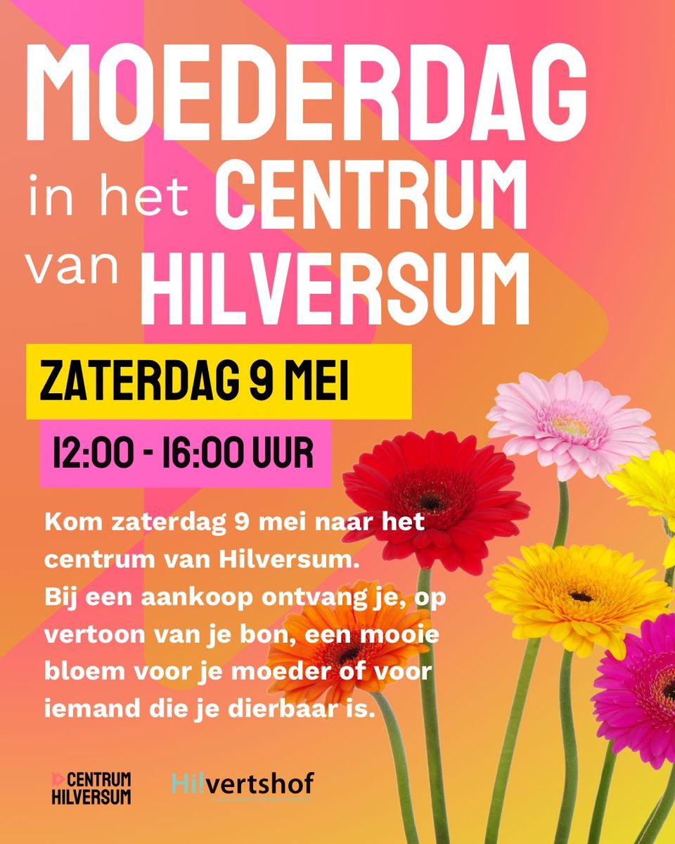 Poster van Moederdag in het centrum