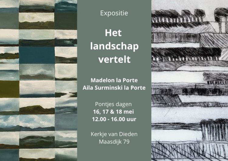 Poster Expositie Het landschap vertelt