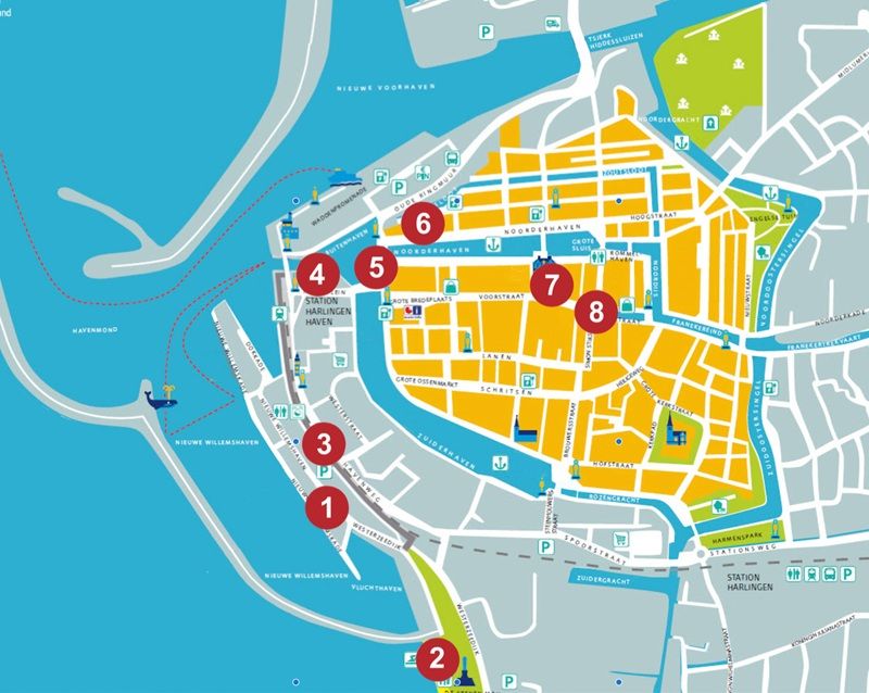 Kaart Locaties Schilderdag Harlingen