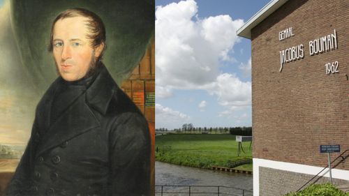 Een schilderij en het gemaal van Jacobus Bouman
