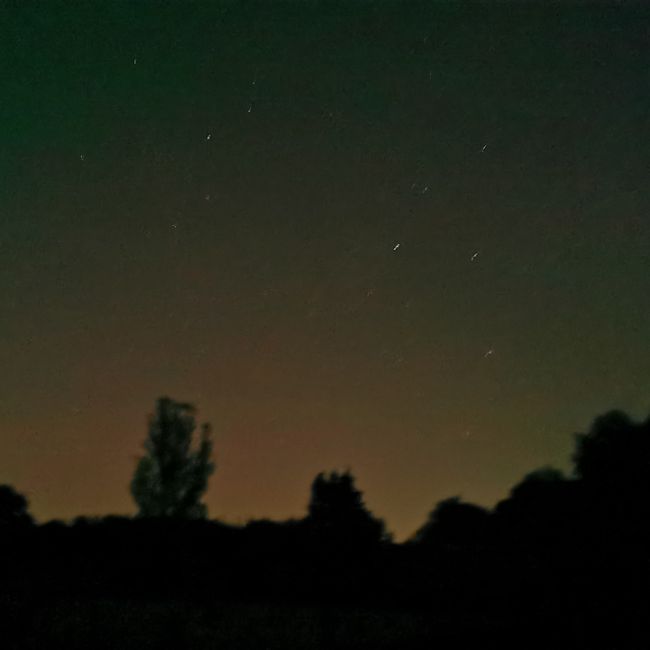 Noorderlicht gloed Nacht