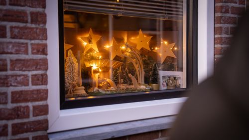 Foto van de kerststallenroute in Monnickendam