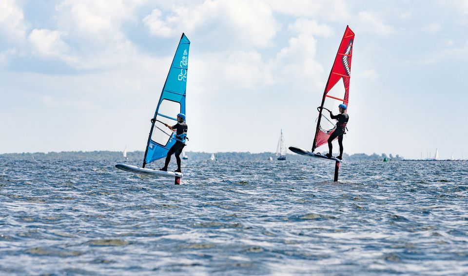 Leren windsurf foilen op de Grevelingen