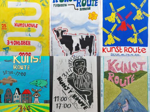 Posters gemaakt door leerlingen van het Jan van Egmond College