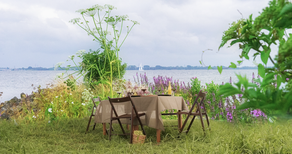 Eilandtafel op forteiland pampus