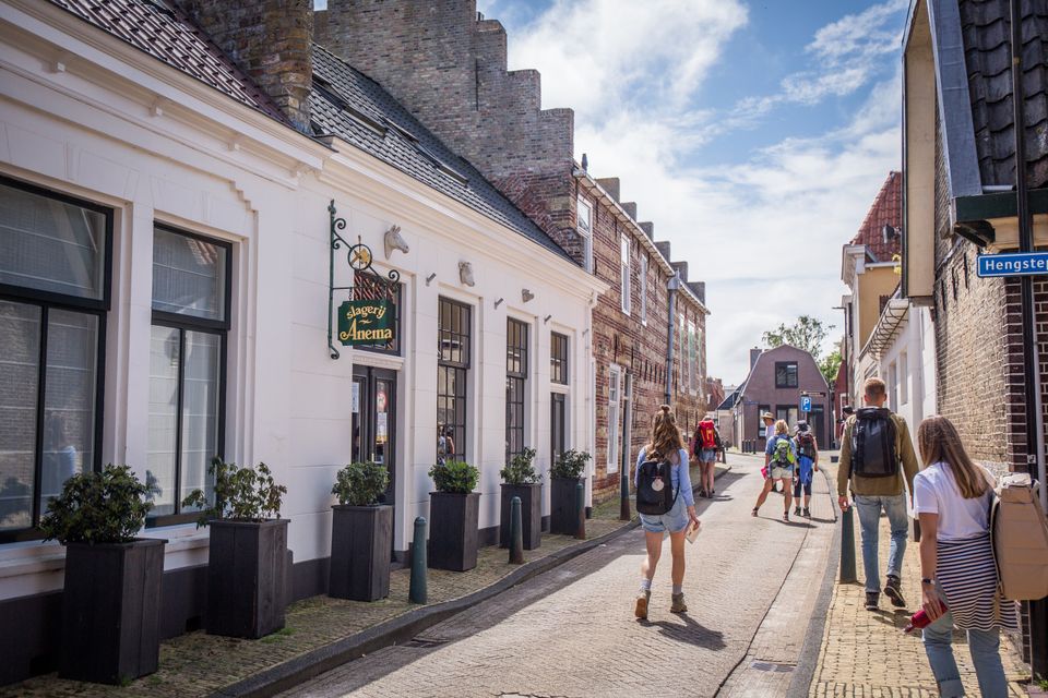 Wandelaars in Bolsward