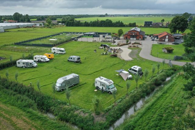Luchtfoto van Camperpark Hidden Valley