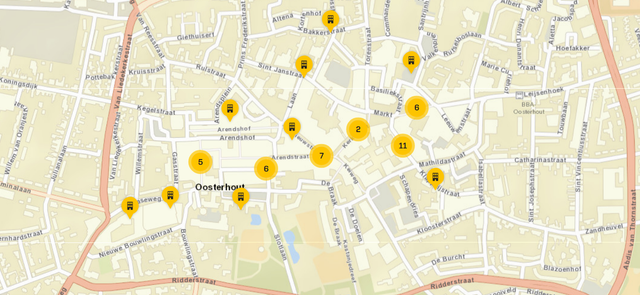 Vind je weg via de interactieve kaart.