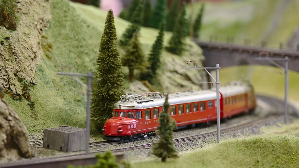 Modeltrein bergen