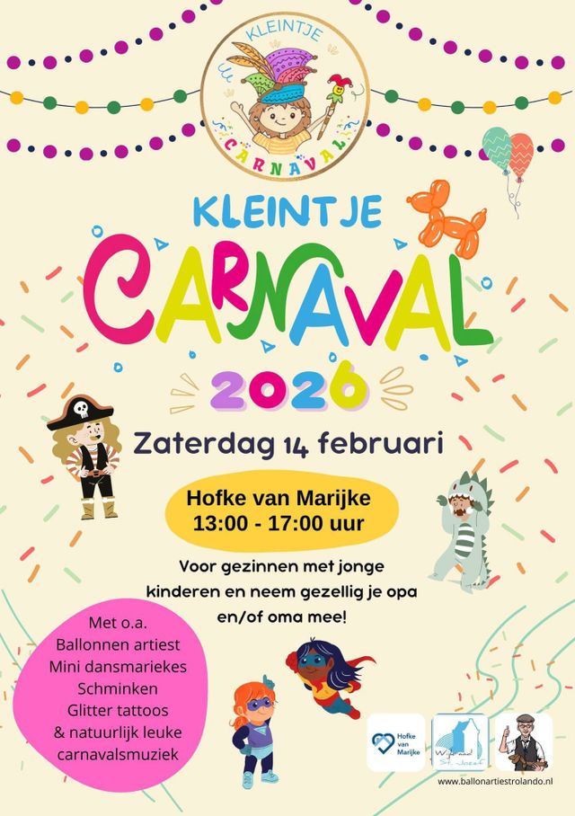 Affiche Kleintje carnaval