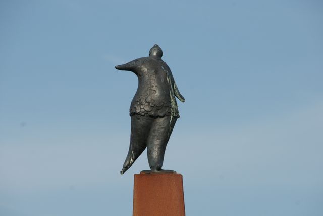 Elfstedentocht beeld Aukje bij Dokkum