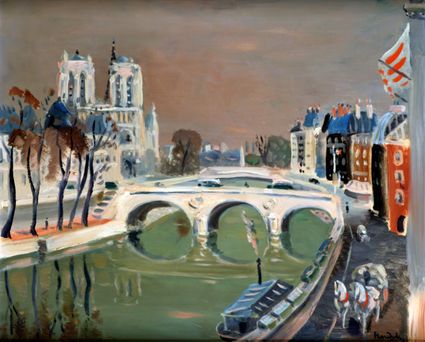Gerard Hordijk - Parijs Notre Dame -  Olieverf op doek