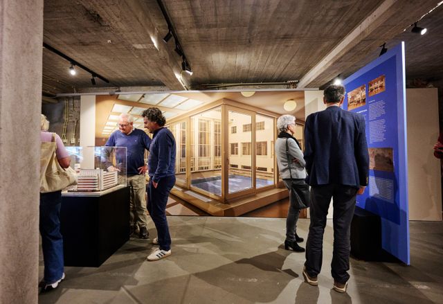 Dudok a Paris, beeld van de tenoonstellingsruimte