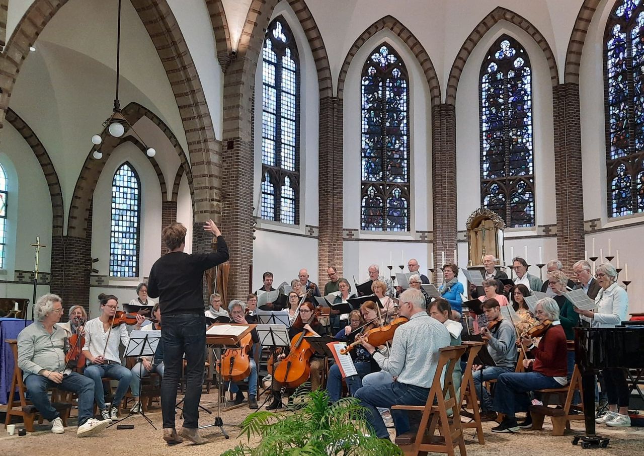 Impressie van een repetitie in Amersfoort