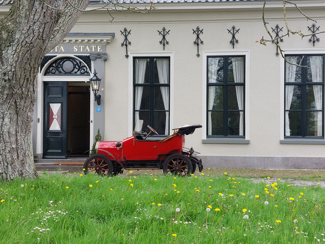 Klassieke auto Le Zebre 1912 voor Harsta State.