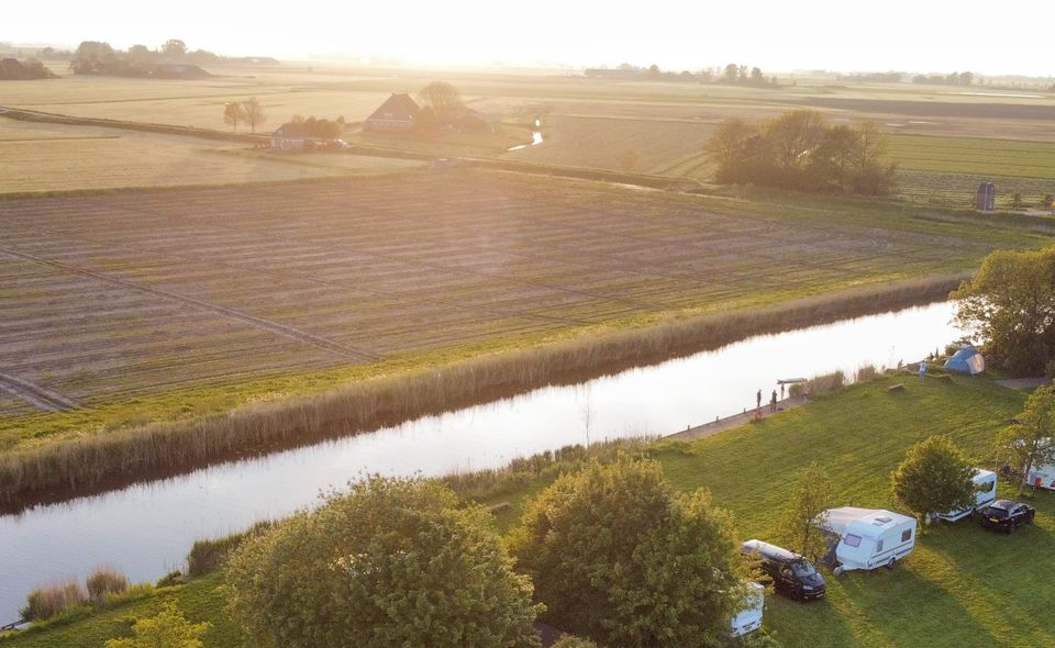 Foto van uitzicht over friesland