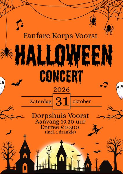 Halloweenconcert Fanfare Korps Voorst