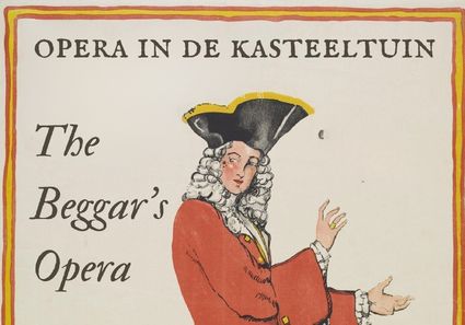Getekend affiche van The Beggar’s Opera | Opera in de Kasteeltuin