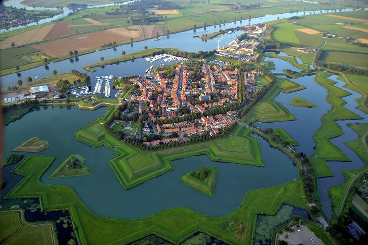 Vestingstad Heusden van bovenaf
